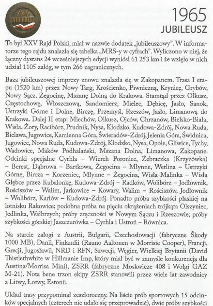 Rajd Polski 1965r